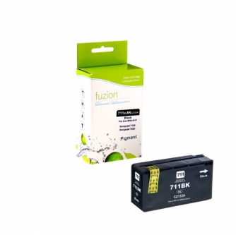 Compatible HP 711 (CZ133A). Cartouche d'encre compatible. Rendement élevé (80 ml). Noir. Fuzion-1