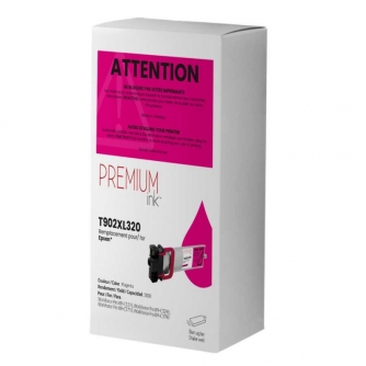 Epson 902XL (T902XL320). Cartouche compatible. Rendement élevé. Magenta. Premium Ink-2