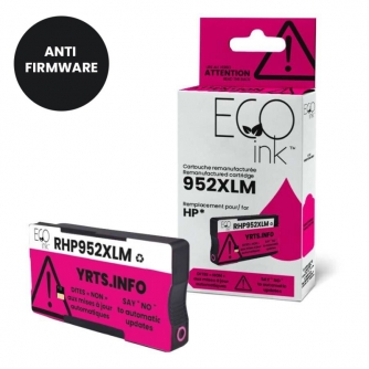 Réusinée HP 952XL (L0S64AN). Cartouche d'encre. Rendement élevé. Magenta. EcoInk-1