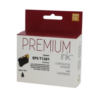 Epson 126 (T126120). Cartouche compatible. Noir. Premium Ink-1