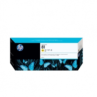 HP 81 (C4933A). Cartouche d'encre originale 680ml  jaune-1
