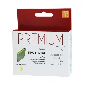 Epson 78 (T078420). Cartouche compatible. Jaune. Premium Ink-1
