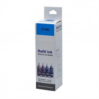 Epson 664 (T664220). Cartouche compatible. Cyan. Premium Ink-1