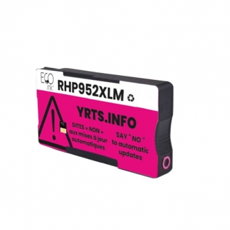 Réusinée HP 952XL (L0S64AN). Cartouche d'encre. Rendement élevé. Magenta. EcoInk-3