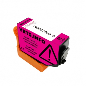 Epson 312XL (T312XL320). Cartouche compatible. Rendement élevé. Magenta. Premium Ink-3