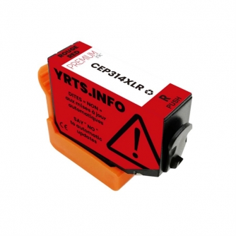 Epson 314XL (T314XL820). Cartouche compatible. Rendement élevé. Rouge. Premium Ink-3