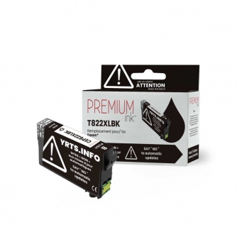 Epson 822XL (T822XL120-S). Cartouche compatible. Rendement élevé. Noir. Premium Ink-1