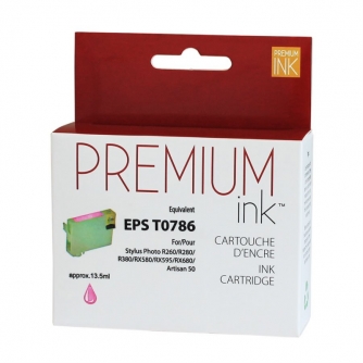 Epson 78 (T078620). Cartouche compatible. Magenta Pâle. Premium Ink-1
