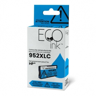 Réusinée HP 952XL (L0S61AN). Cartouche d'encre. Rendement élevé. Cyan. EcoInk-2