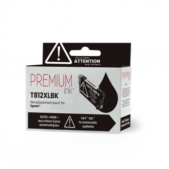 Epson 812XL (T812XL120-S). Cartouche compatible. Rendement élevé. Noir. Premium Ink-2