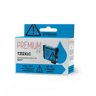 Epson 212XL (T212XL220-S). Cartouche compatible. Rendement élevé. Cyan. Premium Ink-2