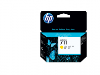 Original HP 711 (CZ132A). Cartouche d'encre (29 ml). Jaune-2