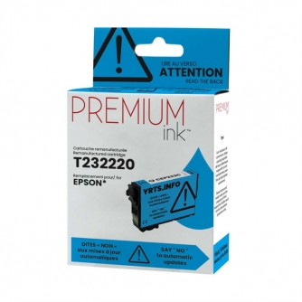 Epson 232 (T232220-S). Cartouche compatible. Cyan. Premium Ink-2