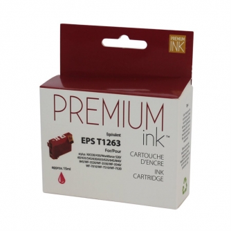 Epson 126 (T126320). Cartouche compatible. Magenta. Premium Ink-1