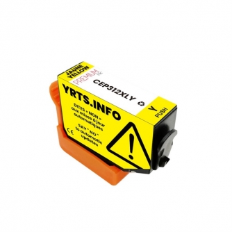 Epson 312XL (T312XL420). Cartouche compatible. Rendement élevé. Jaune. Premium Ink-3