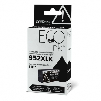 Réusinée HP 952XL (F6U19AN). Cartouche d'encre. Rendement élevé. Noir. EcoInk-2