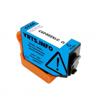 Epson 302XL (T302XL220). Cartouche compatible. Rendement élevé. Cyan. Premium Ink-3