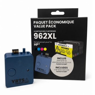 HP 962XL. FlexStation + Ensemble de 4 cartouches d'encre réusinées. Eco Ink-2