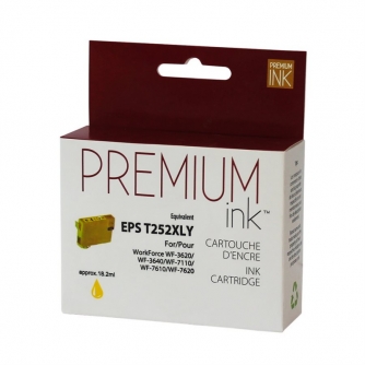 Epson 252XL (T252XL420). Cartouche compatible. Rendement élevé. Jaune. Premium Ink-1