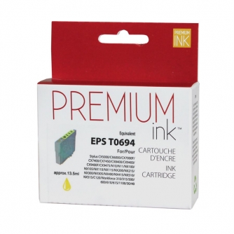 Epson 69 (T069420). Cartouche compatible. Jaune. Premium Ink-1