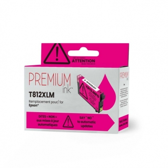 Epson 812XL (T812XL320-S). Cartouche compatible. Rendement élevé. Magenta. Premium Ink-2