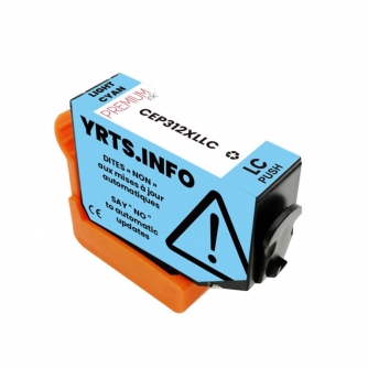 Epson 312XL (T312XL520). Cartouche compatible. Rendement élevé. Cyan Pâle. Premium Ink-3