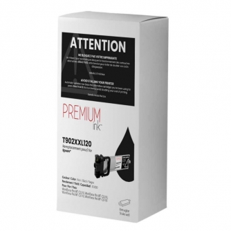 Epson 902XXL (T902XXL120). Cartouche compatible. Rendement extra élevé. Noir. Premium Ink-2