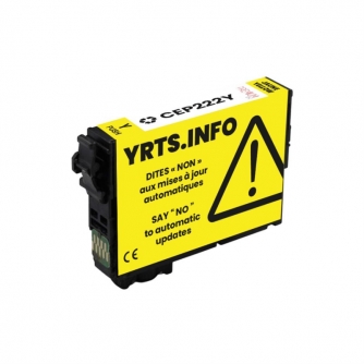 Epson 222 (T222420-S). Cartouche compatible. Jaune. Premium Ink-3
