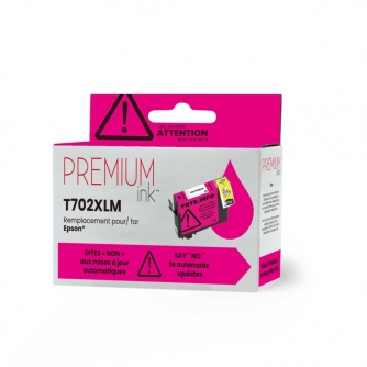 Epson 702XL (T702XL320). Cartouche compatible. Rendement élevé. Magenta. Premium Ink-2