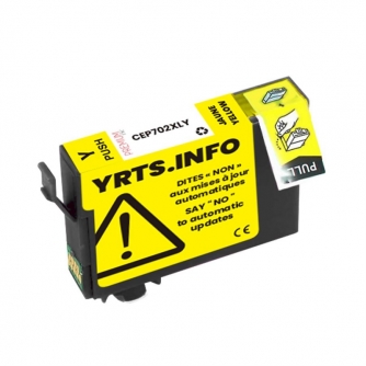 Epson 702XL (T702XL420). Cartouche compatible. Rendement élevé. Jaune. Premium Ink-3