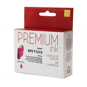 Epson 127 (T127320). Cartouche compatible. Magenta. Premium Ink-1