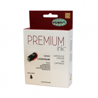 Canon PGI-270XL (0319C001). Cartouche compatible. Rendement élevé. Noir. Premium Ink-1