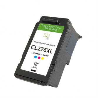 Canon CL-276XL (4987C001). Cartouche réusinée. Rendement élevé Couleur. EcoInk-2