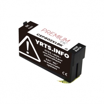 Epson 802XL (T802XL120-S). Cartouche compatible. Rendement élevé. Noir. Premium Ink-3