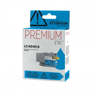 Brother LC404C. Cartouche compatible. Cyan. Premium Ink-2