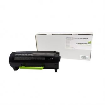 Lexmark 501H / 601. Cartouche de toner réusinée ''compliant''. Noir.-1