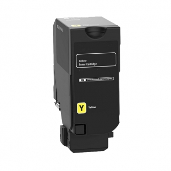 Lexmark 71C1HY0. Cartouche de toner réusinée, rendement élevé. Jaune Ecotone-2
