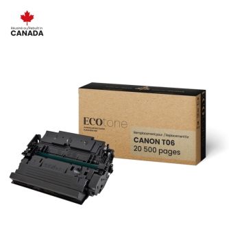Canon T06 (3526C001). Cartouche de toner réusinée. Noir Ecotone-1