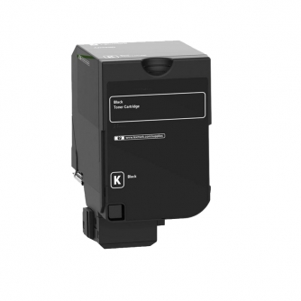 Lexmark 71C1HK0. Cartouche de toner réusinée, rendement élevé. Noir Ecotone-2