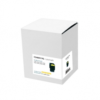 Lexmark C540H1YG. Cartouche de toner compatible. Rendement élevé. Jaune. Premium Tone-1