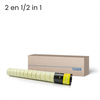 Konica Minolta Universelle (TN324Y / TN512Y). Cartouche de toner compatible. Jaune.-1