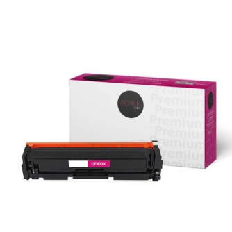 Compatible HP 201X (CF403X). Cartouche de toner. Rendement élevé. Magenta. Premium Tone-1