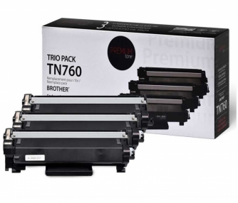 Brother TN760. Cartouche de toner compatible. Rendement élevé. Noir. Premium Tone-2