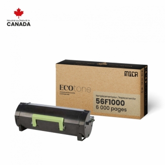 Lexmark 561 (56F1000). Cartouche de toner réusinée MICR. Noir. Ecotone-1