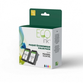 Canon PG-240XL / CL-241XL (5206B020).Remanufactured Black & Color Ink Cartridge High Yield. EcoInk-2