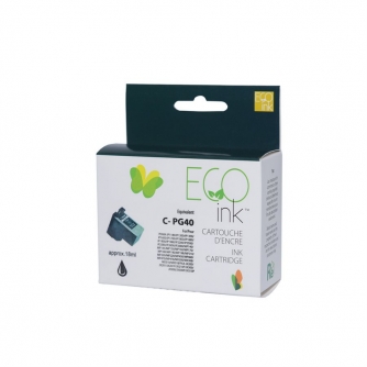 Canon PG-40 (0615B002). Remanufactured Black Ink Cartridge. EcoInk-1