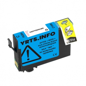 Epson 702XL (T702XL220). Compatible Cyan Ink Cartridge High Yield. Premium Ink-3