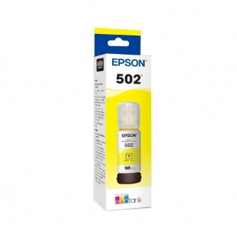 Epson 502 (T502420-S). Original Yellow Ink Bottle EcoTank-1