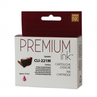 Canon CLI-221M (2948B001). Compatible Magenta Ink Cartridge. Premium Ink-1