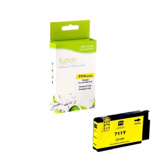 Compatible HP 711 (CZ132A). Yellow Ink Cartridge (29 ml). Fusion-1